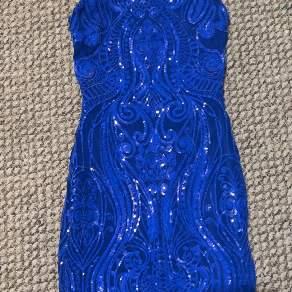 Blue Sequin Dress- Hoco or many more special occasions